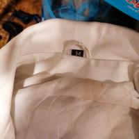 chiodo smanicato bianco unisex