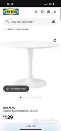 Ikea tavolo rotondo docksta