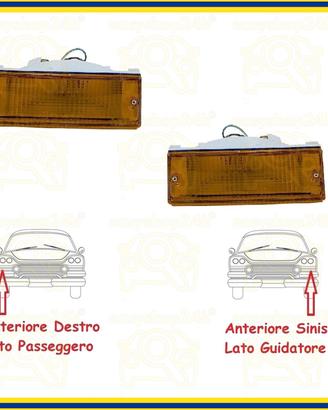 SET 2 FANALE FANALINO FRECCIA ANTERIORE SX DX PER 