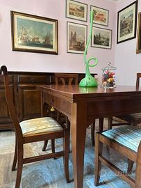 Set tavolo allungabile + 4 sedie