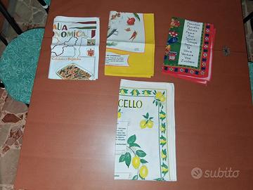 Lotto 4 Strofinacci Canovacci Cucina Asciugapiatti