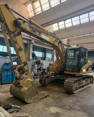 Caterpillar 312C l, att. rapido, 3 benne