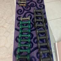 SET MANUBRI PALESTRA USATI PESI VARI 1/2/KG IDEALI