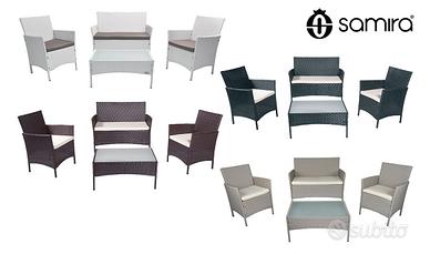 Salotto da giardino in rattan mod. Erica