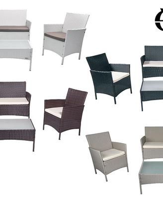 Salotto da giardino in rattan mod. Erica