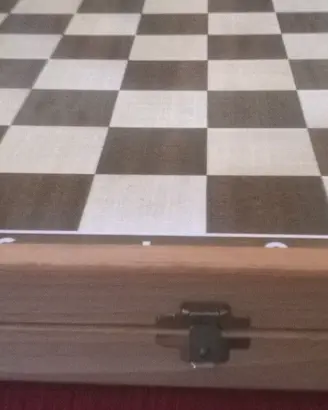 Scacchiera Vintage in Legno  - Set Scacchi, Dama