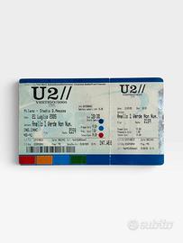 Biglietto U2 Vertigo Milano 2005 Intero