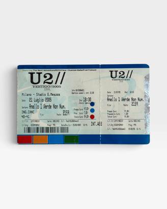 Biglietto U2 Vertigo Milano 2005 Intero