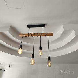 Lampadario stile industrial