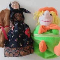 Due Pupazzi festa Befana altezza 20cm Prezzo 2€