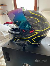 Casco agv taglia m/s k5 s tornado Matt Blackyellow