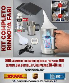 KIT DI LUCIDATURA FARI 800ML RESTAURO FARI 12V