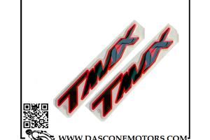 Coppia adesivi in rilievo Tmax 500 530 560 Nero Ro