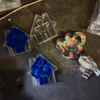 Lotto stampini biscotti Tupperware e metallo