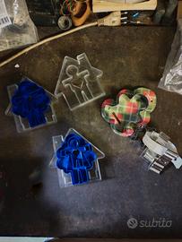 Lotto stampini biscotti Tupperware e metallo