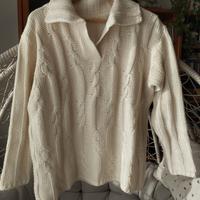 Maglione bianco panna L/XL donna