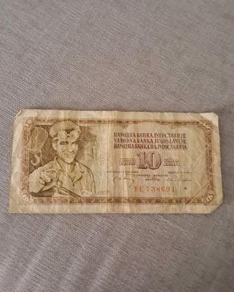 Banconota storica Jugoslavia