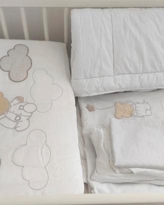 piumino+copripiumino+paracolpi lettino Chicco