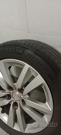 Cerchi Peugeot 308 con gomme Michelin 205/55