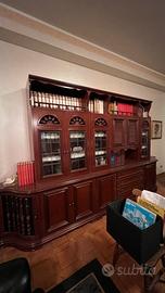 Libreria Old America tavolo, sedie, lampadario