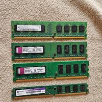 RAM DDR2 (7GB desktop, 2GB laptop)