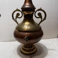 Urna vintage antiquariato rame e ottone