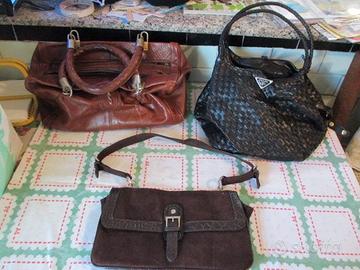 Nr. 3 borse con manici piccoli(€ 4/€ 8/€ 9)