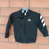 Felpa Adidas nera unisex- Taglia 18/24 mesi