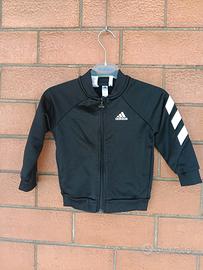 Felpa Adidas nera unisex- Taglia 18/24 mesi