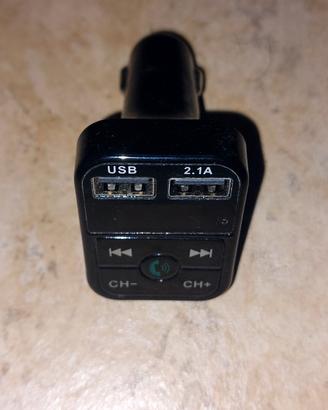 Trasmettitore musica e audio bluetooth per auto.