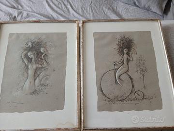 Coppia di quadri originali di A.Stura del 1965