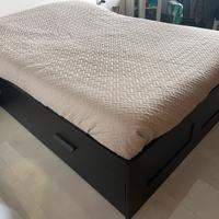 Letto brimnes 140 x 200 nero
