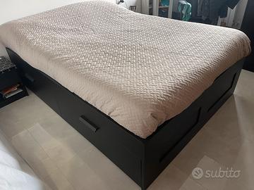 Letto brimnes 140 x 200 nero