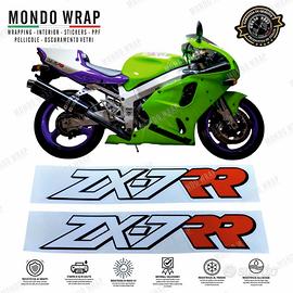 Adesivi compatibili con moto Ninja ZX7RR 1996