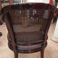 sedie in legno e midollino