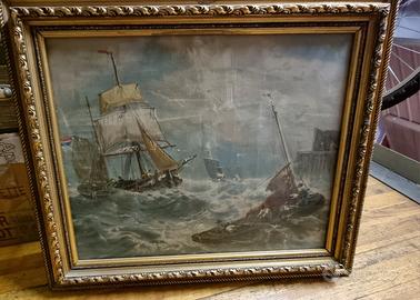 Quadro con mare in tempesta