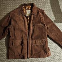 Giacca in pelle scamosciata taglia L