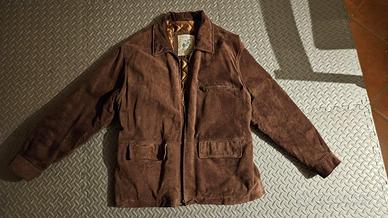 Giacca in pelle scamosciata taglia L