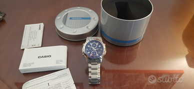 Casio orologio nuovo acciaio chrono