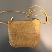Borsa tracolla paglia beige