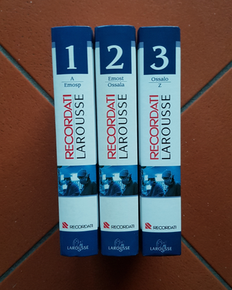 Dizionario Recordati Larousse 3 Volumi NUOVO