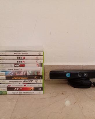 12 giochi dell' Xbox360 + Kinect funzionanti 