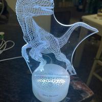 Lampada led dinosauro Velociraptor