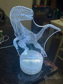 Lampada led dinosauro Velociraptor