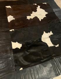 Tappeto in pelle con inserti cavallino