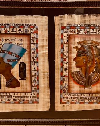 Quadro coppia Nefertiti e Cleopatra