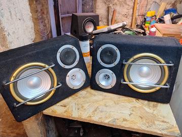 Coppia di casse per auto