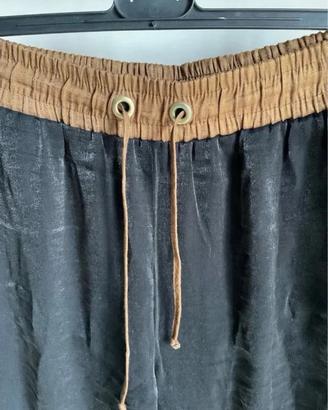 Pantaloni neri satinati tg XL ZARA BASIC