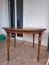 Tavolo epoca rotondo in noce