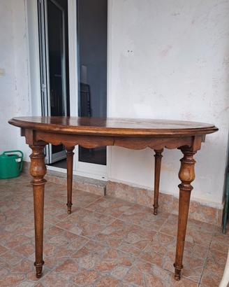Tavolo epoca rotondo in noce